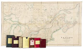 (CASE MAPS.) Group of 8 miscellaneous nineteenth-and-twentieth-century folding maps.                                                             